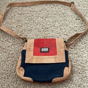 Multi-color genuine cork purse from Portugal